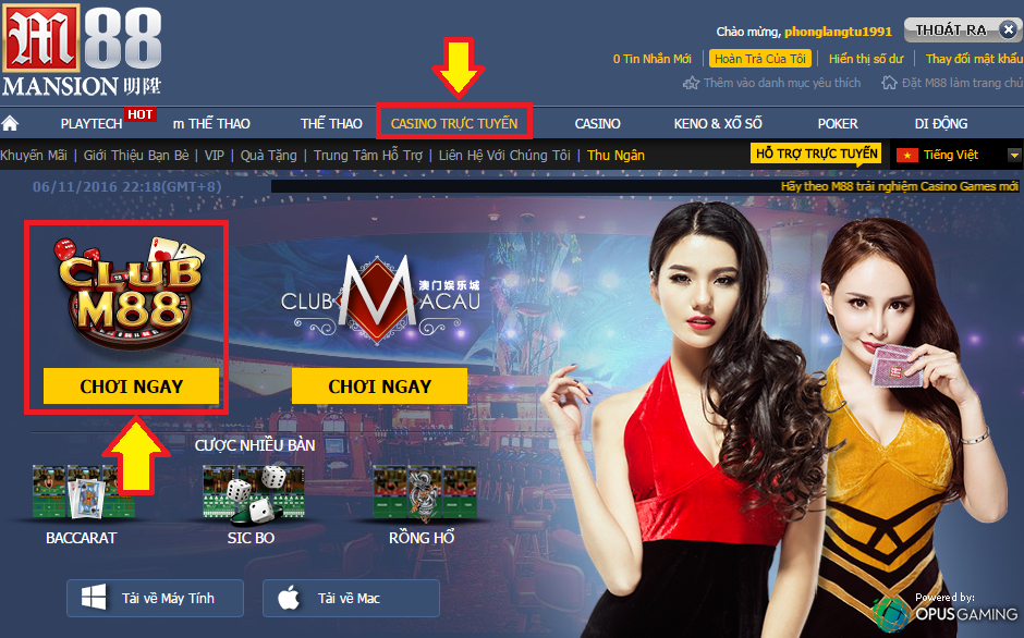 Casino trực tuyến M88 thiên đường cá cược