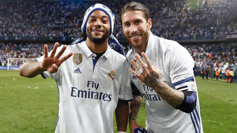 Ramos và Marcelo quyết đánh bại kỷ lục của huyền thoại Manolo Sanchis