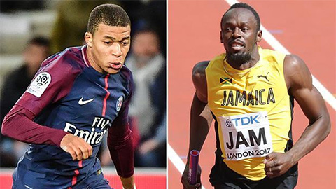 Mbappe không ngại đua cự ly ngắn với Bolt