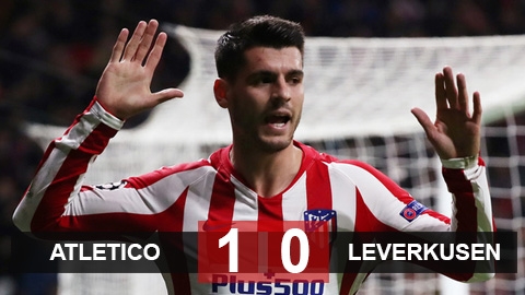 Atletico 1-0 Leverkusen: cầu thủ dự bị mang về 3 điểm